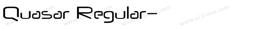 Quasar Regular字体转换